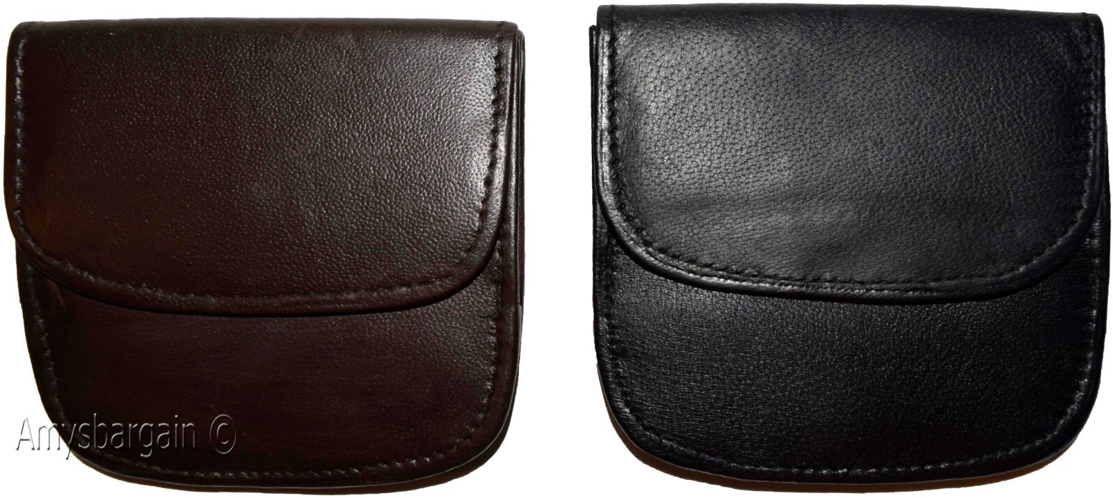 small leather wallet black/brown change purse small coin case new wallet - Image 11
