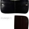 small leather wallet black/brown change purse small coin case new wallet