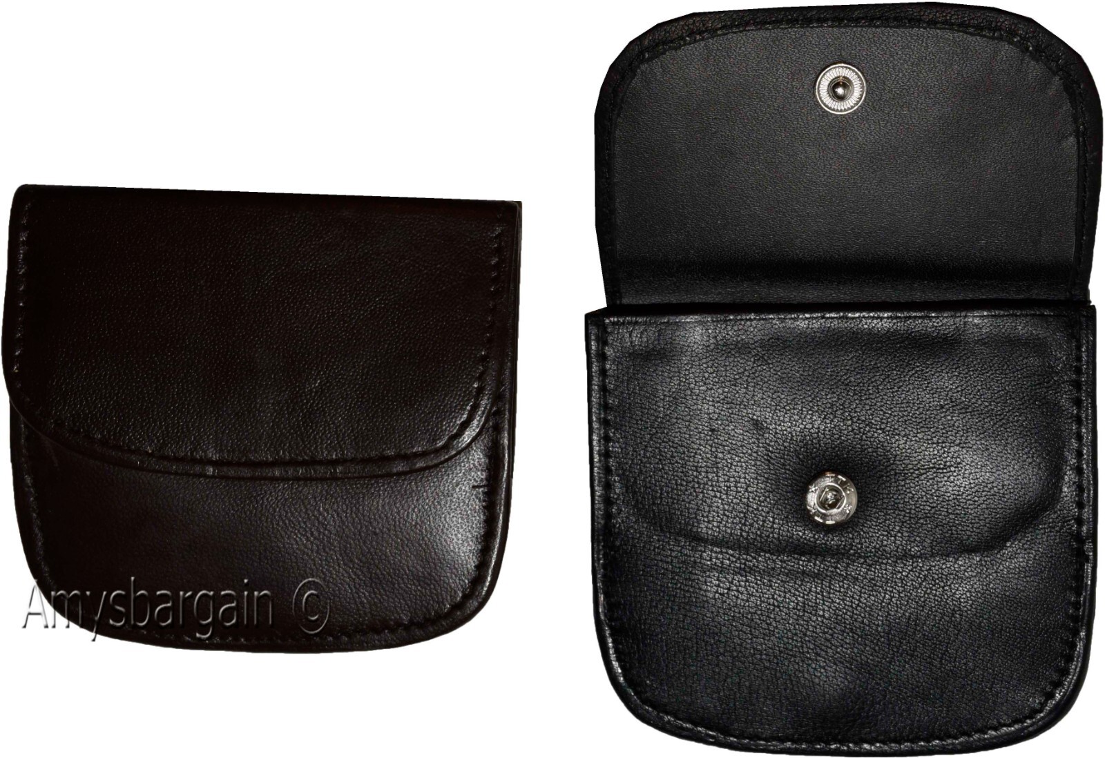 small leather wallet black/brown change purse small coin case new wallet - Image 7