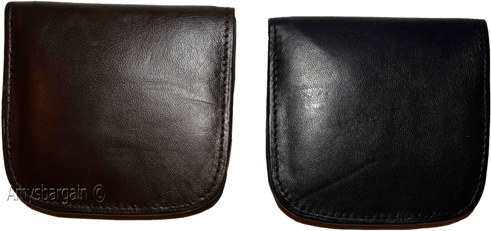 small leather wallet black/brown change purse small coin case new wallet - Image 9
