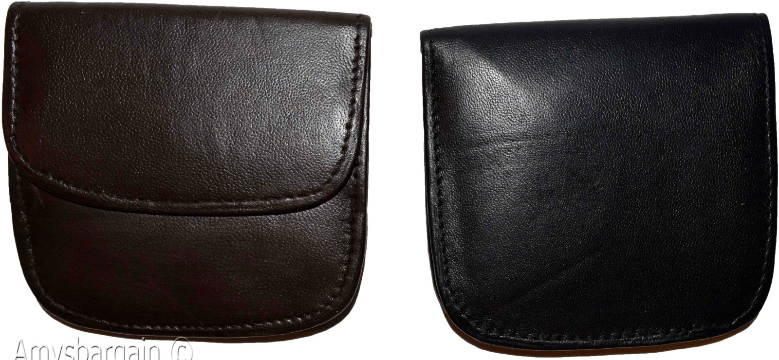 small leather wallet black/brown change purse small coin case new wallet - Image 10