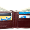 thin men's leather wallet 8 card slots 2 bill spaces thin bifold men's wallet