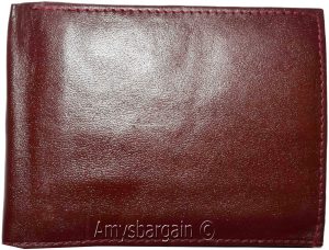thin men's leather wallet 8 card slots 2 bill spaces thin bifold men's wallet - Image 13