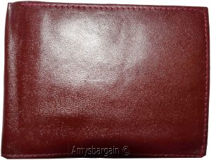 thin men's leather wallet 8 card slots 2 bill spaces thin bifold men's wallet - Image 8