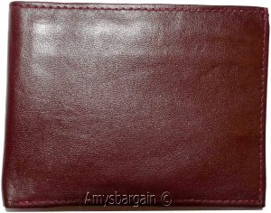thin men's leather wallet 8 card slots 2 bill spaces thin bifold men's wallet - Image 10
