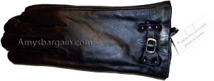 woman's soft leather gloves beautiful warm winter gloves. - Image 11