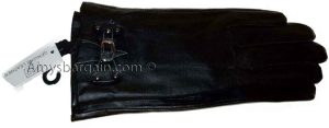 woman's soft leather gloves beautiful warm winter gloves. - Image 4