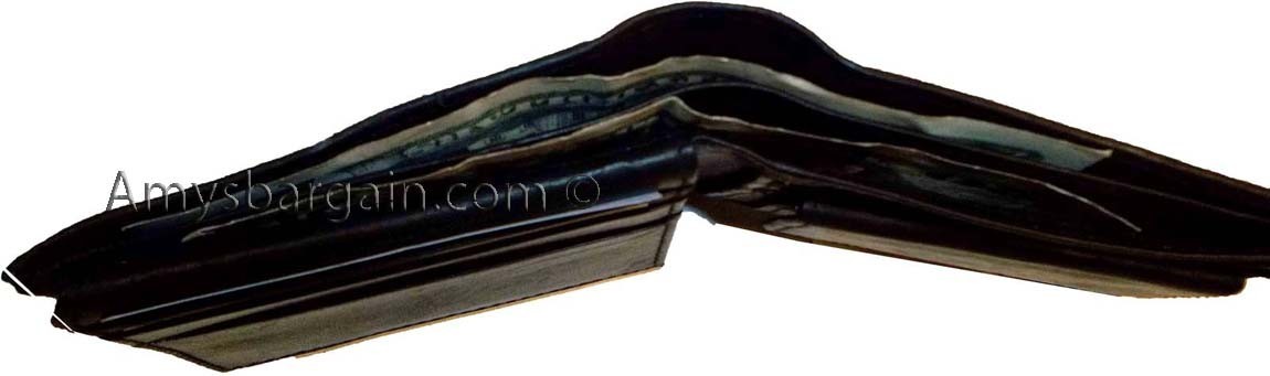 3 New Men's bi-fold Leather Wallet 7 credit card ID Change purse 2 bill slot BN - Image 10