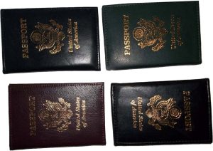 4 New USA Leather passport case wallet credit ATM card spaces brand nwt - Image 11