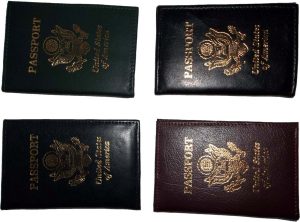 4 New USA Leather passport case wallet credit ATM card spaces brand nwt - Image 3