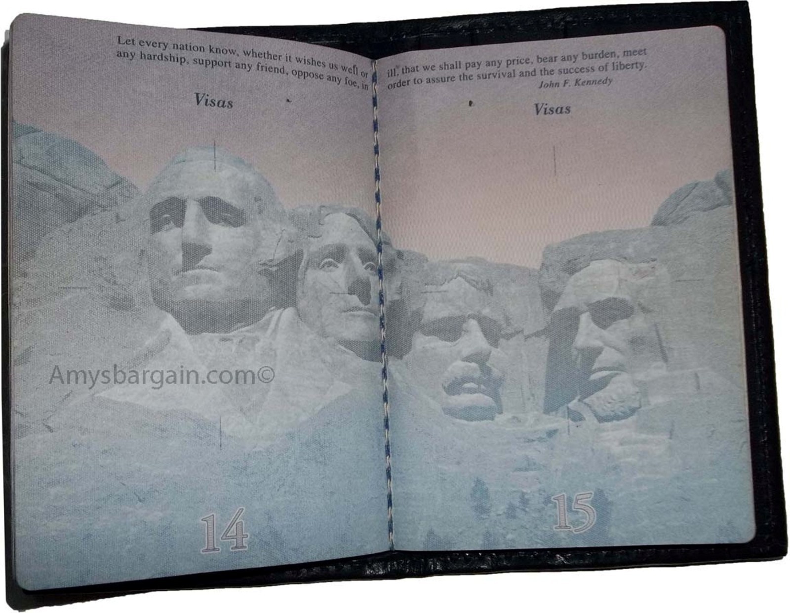 4 New USA Leather passport case wallet credit ATM card spaces brand nwt - Image 8