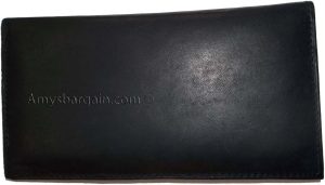 4 Women/Man's Leather Checkbook Wallet 4 bill pockets 1 zip pocket 7 card ID new - Image 11