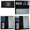 4 Women/Man's Leather Checkbook Wallet 4 bill pockets 1 zip pocket 7 card ID new