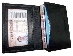 Business card case leather credit card holder 30 plus card case id case br new - Image 11