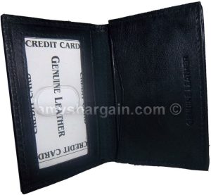 Business card case leather credit card holder 30 plus card case id case br new - Image 5