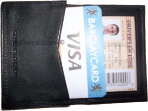 Business card case leather credit card holder 30 plus card case id case br new - Image 8