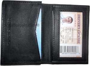 Business card case leather credit card holder 30 plus card case id case br new - Image 9
