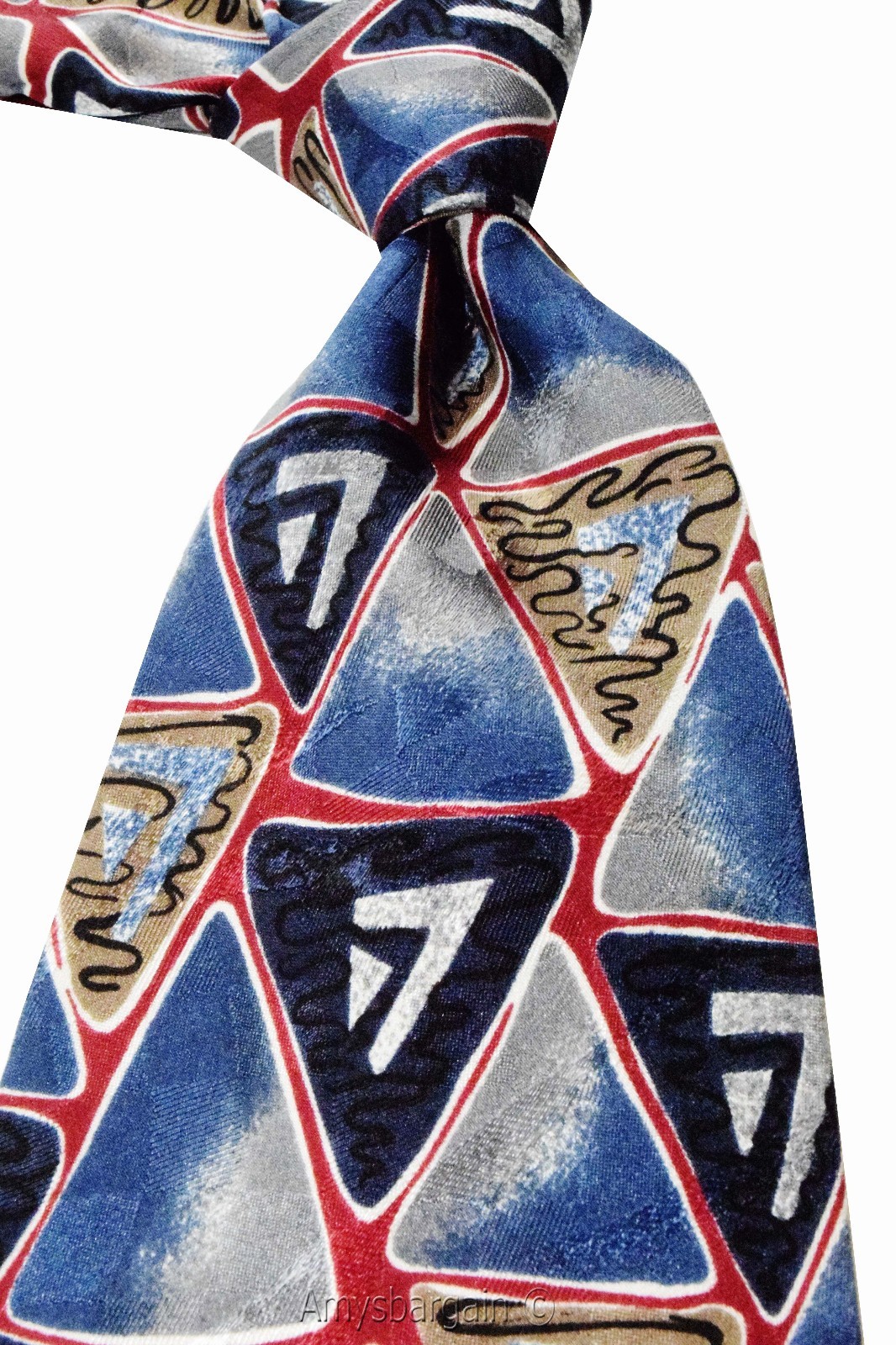 Calvin Klein Neck Tie, 100% Silk tie, Neck wear Made in USA, Designer tie #14 - Image 6