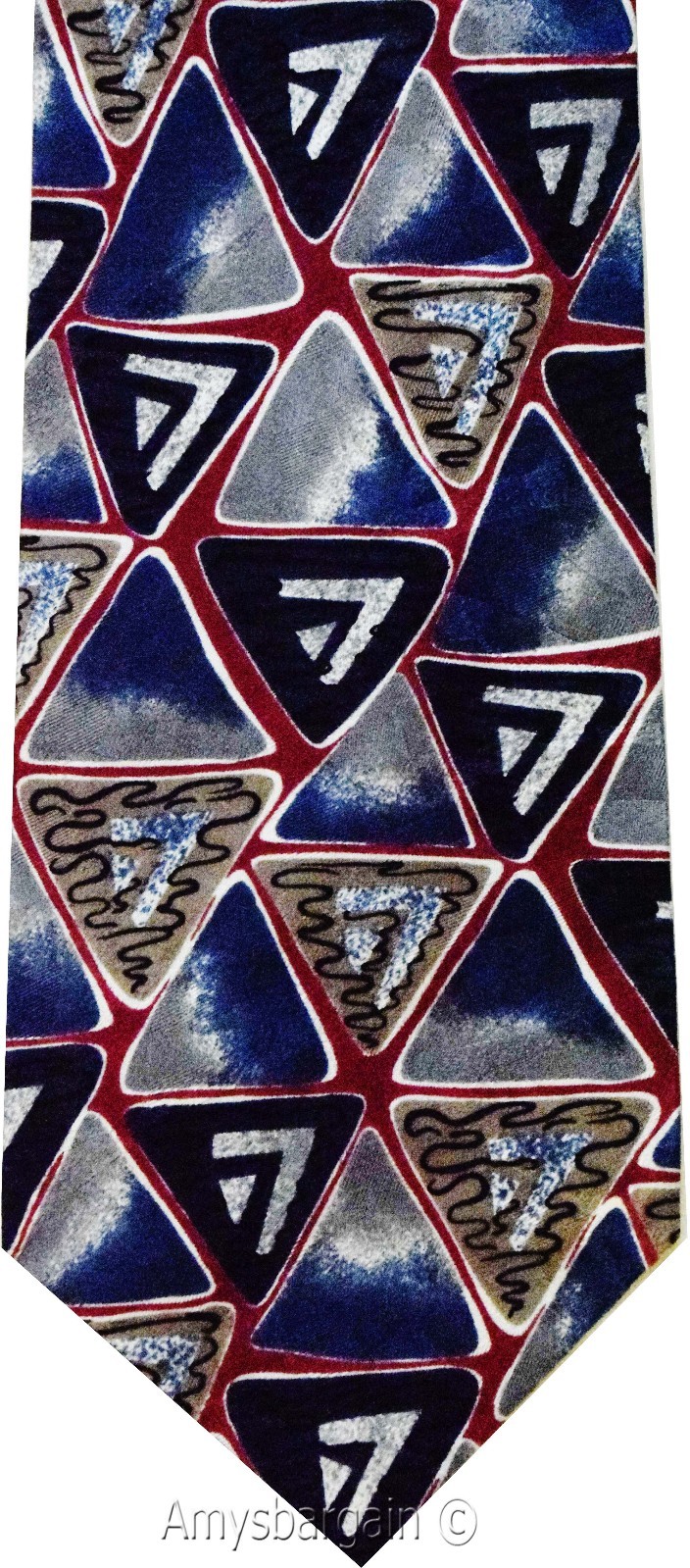 Calvin Klein Neck Tie, 100% Silk tie, Neck wear Made in USA, Designer tie #14 - Image 7