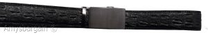 Crocodile skin printed leather men's ratchet belt casual adjustable auto buckle - Image 17