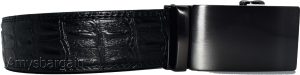 Crocodile skin printed leather men's ratchet belt casual adjustable auto buckle - Image 22