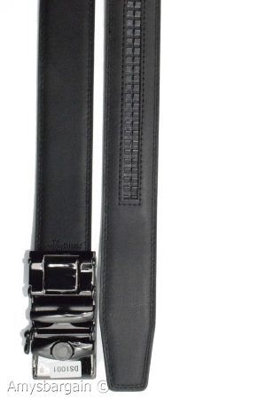 Crocodile skin printed leather men's ratchet belt casual adjustable auto buckle - Image 23
