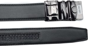 Crocodile skin printed leather men's ratchet belt casual adjustable auto buckle - Image 7