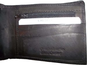 Leather 2-in-1 Man's Wallet 9 Card Space 2 ID window coin purse 2.5 bill packets - Image 11