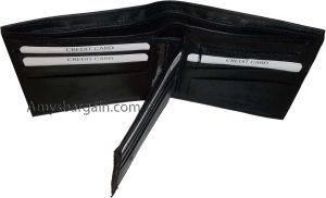 Leather 2-in-1 Man's Wallet 9 Card Space 2 ID window coin purse 2.5 bill packets - Image 13