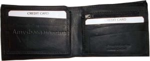 Leather 2-in-1 Man's Wallet 9 Card Space 2 ID window coin purse 2.5 bill packets - Image 3