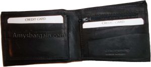 Leather 2-in-1 Man's Wallet 9 Card Space 2 ID window coin purse 2.5 bill packets - Image 4