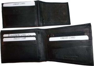 Leather 2-in-1 Man's Wallet 9 Card Space 2 ID window coin purse 2.5 bill packets - Image 10