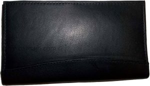 Leather Checkbook Wallet genuine leather wallet 8 Card Holder 3 bills Spaces new - Image 11