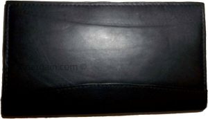 Leather Checkbook Wallet genuine leather wallet 8 Card Holder 3 bills Spaces new - Image 5