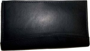 Leather Checkbook Wallet genuine leather wallet 8 Card Holder 3 bills Spaces new - Image 6