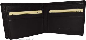 Leather men's Bifold wallet, Black Billfold wallet 9 Credit card 3 ID New in Box - Image 12