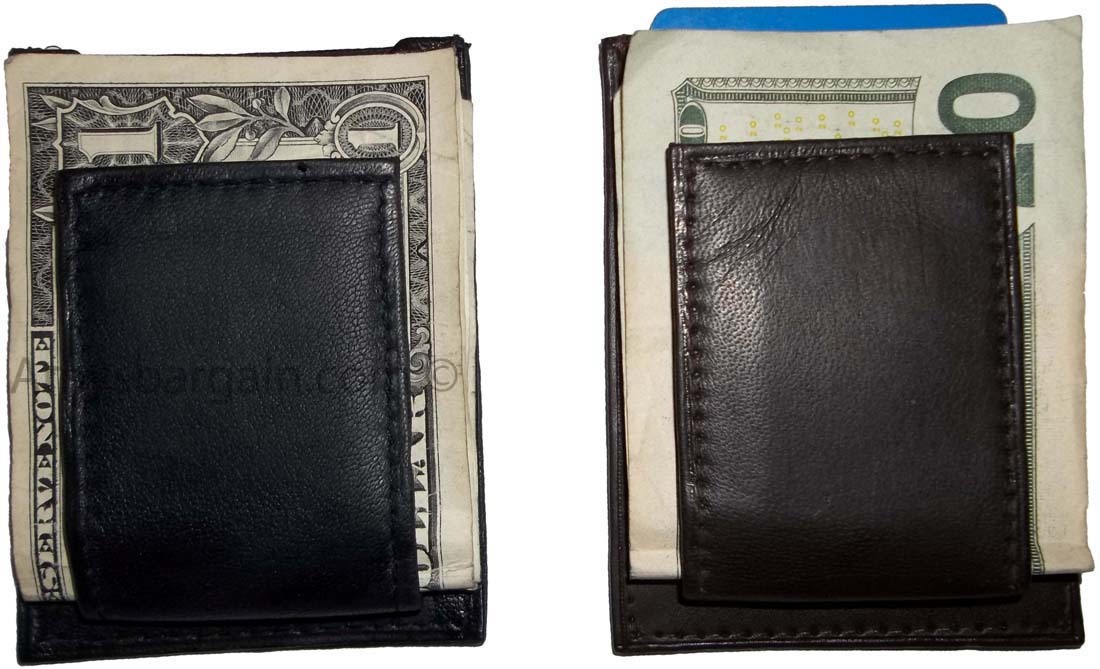 Leather money clip magnetic money clip bills holder all monies holder brand new - Image 4