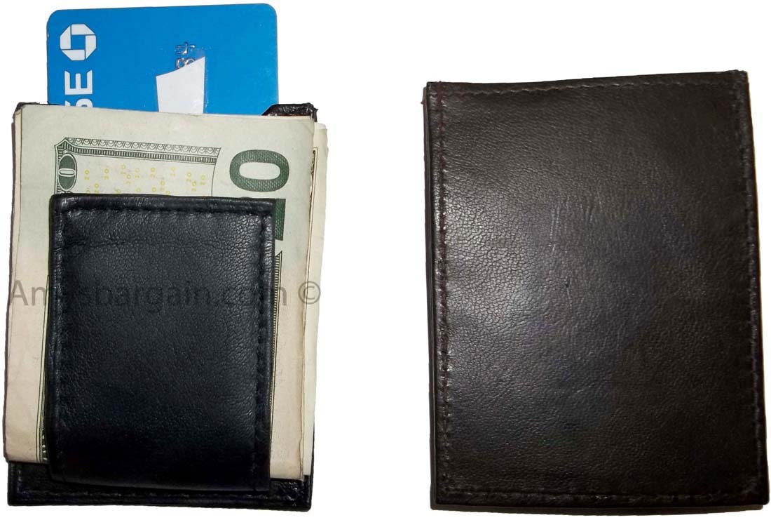 Leather money clip magnetic money clip bills holder all monies holder brand new - Image 10