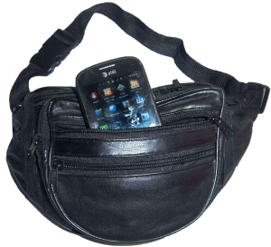 Leather waist pouch new waist bag leather bag Fanny pack leather strap bag - Image 3