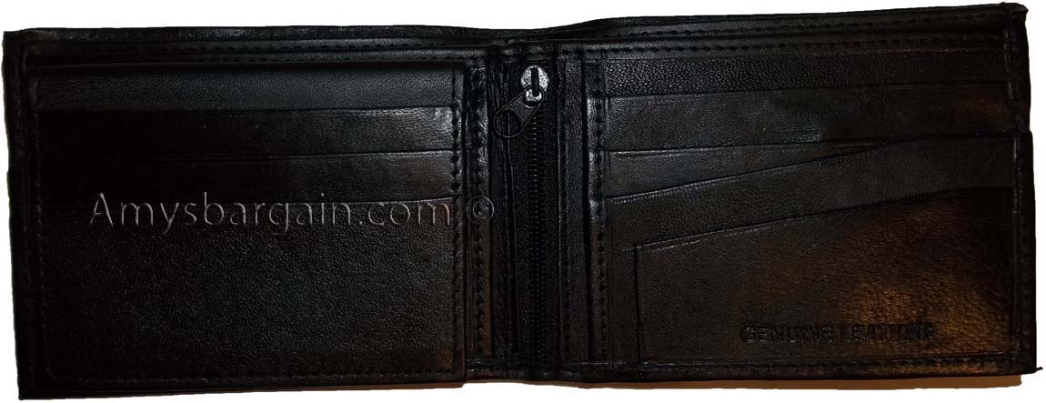 Lot of 12 Bifold Leather Man’s wallet 10 Card 3 bill slot 2 IDs change purse nwt - Image 4