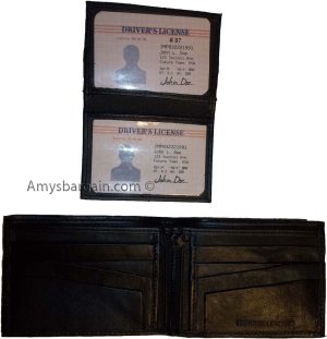 Lot of 12 Bifold Leather Man’s wallet 10 Card 3 bill slot 2 IDs change purse nwt - Image 6
