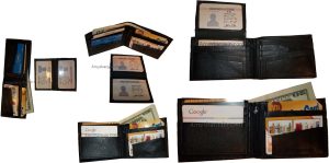 Lot of 12 Bifold Leather Man’s wallet 10 Card 3 bill slot 2 IDs change purse nwt - Image 8