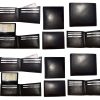 Lot of 12 Men's Black Bifold Calfskin leather 2 Bill pockets 7 card 1 ID B new