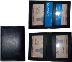 Lot of 12 slim leather business card case credit card 2 id windows mew bnhukjm - Image 14