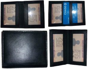 Lot of 12 slim leather business card case credit card 2 id windows mew bnhukjm - Image 5