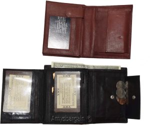 Lot of 2 Ladies Leather wallet 2 Flip side pieces 8 card slots 3ID Zip coin case - Image 11