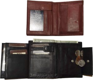 Lot of 2 Ladies Leather wallet 2 Flip side pieces 8 card slots 3ID Zip coin case - Image 12