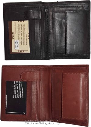 Lot of 2 Ladies Leather wallet 2 Flip side pieces 8 card slots 3ID Zip coin case - Image 3