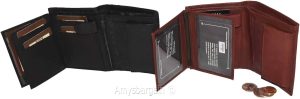 Lot of 2 Ladies Leather wallet 2 Flip side pieces 8 card slots 3ID Zip coin case - Image 6