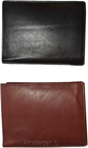 Lot of 2 Ladies Leather wallet 2 Flip side pieces 8 card slots 3ID Zip coin case - Image 7